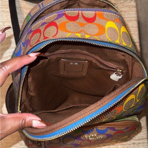 Coach Multicolor Signature Backpack - Picture 2 of 6